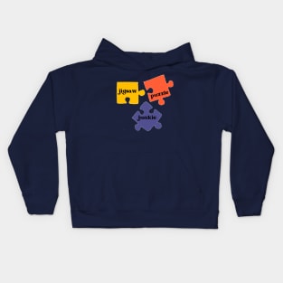 Jigsaw Puzzle Junkie Kids Hoodie